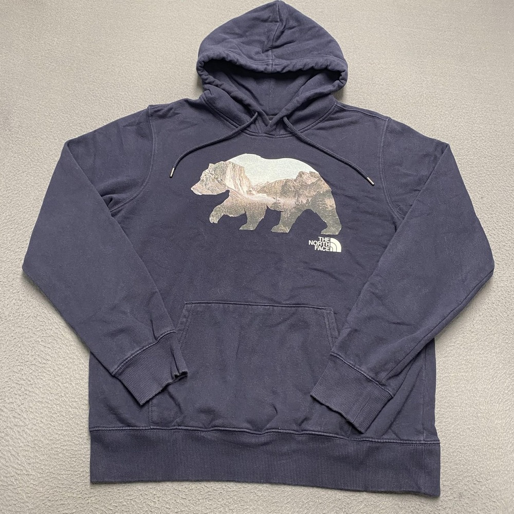 The North Face Hoodie Mens Medium Bear Yosemite Pullover‎ Sweatshirt Outdoors